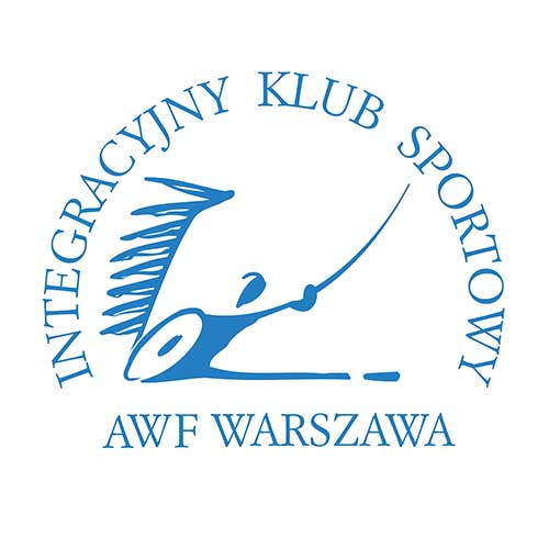 Niebieski logotyp Klubu IKS-AWF